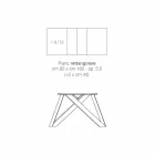 Moderne extensible bord lavet af lavet i Italien melamin træ, Wilmer Viadurini