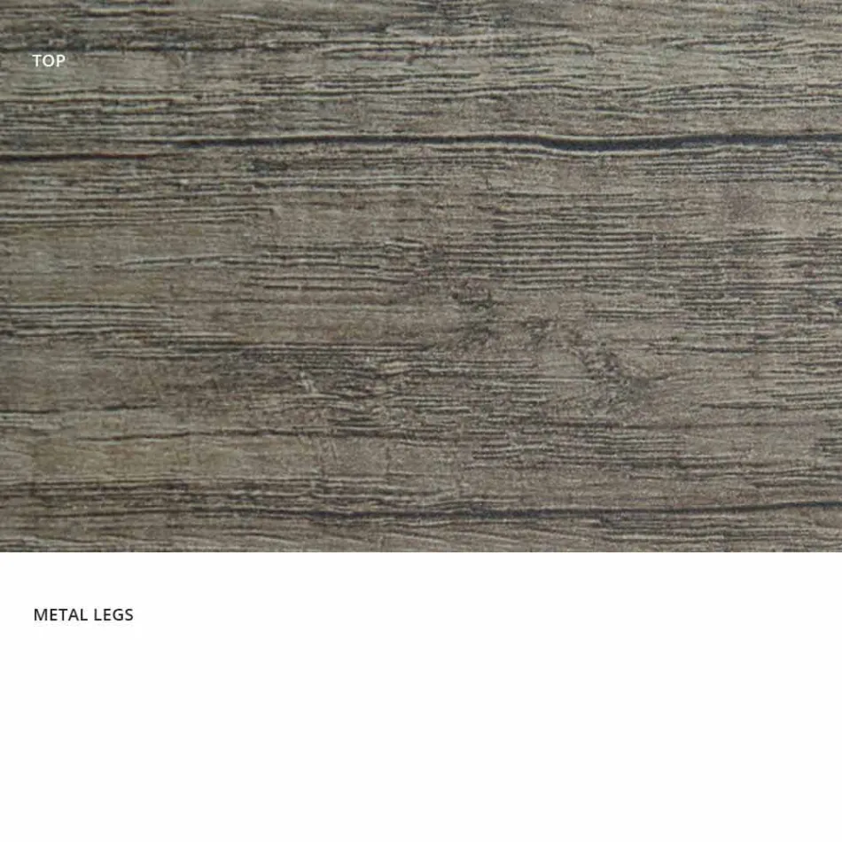 Moderne extensible bord lavet af lavet i Italien melamin træ, Wilmer Viadurini