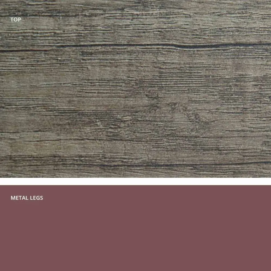 Moderne extensible bord lavet af lavet i Italien melamin træ, Wilmer Viadurini