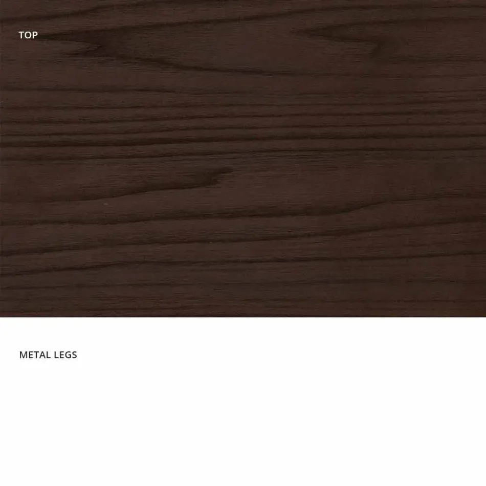 Moderne extensible bord lavet af lavet i Italien melamin træ, Wilmer Viadurini