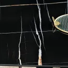 Fast bord 210x110 cm med marmorlignende keramisk bordplade - Tano Viadurini