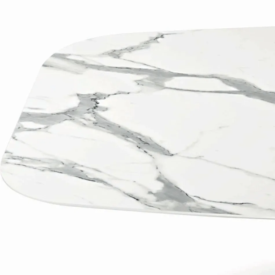 Fast tøndebord med laminatplade lavet i Italien - Settimmio Viadurini