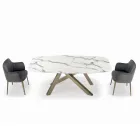 Fast tøndebord med laminatplade lavet i Italien - Settimmio Viadurini