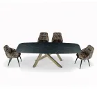 Fast tøndebord med laminatplade lavet i Italien - Settimmio Viadurini