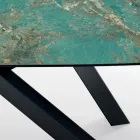 Fast bord med tøndeformet plade i keramik Fremstillet i Italien - Settimmio Viadurini