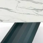 Fast bord med tøndeformet laminatplade lavet i Italien - Bukser Viadurini