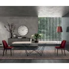 Fast bord med keramisk tøndeplade og stålbund lavet i Italien - Ezzellino Viadurini