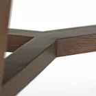 Fast spisebord i poleret Emperador Keramik Fremstillet i Italien - Nord Viadurini