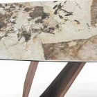 Fast stuebord med træbund lavet i Italien - Equatore Viadurini