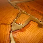 Fast design tabel rektangulære træ og harpiks fremstillet i Italien Jam Viadurini