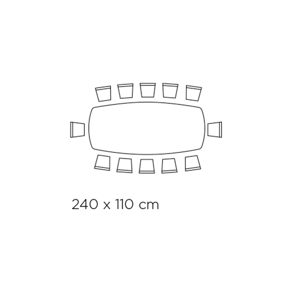 Fast bord i poleret Amazonit-keramik fremstillet i Italien - Grotta Viadurini