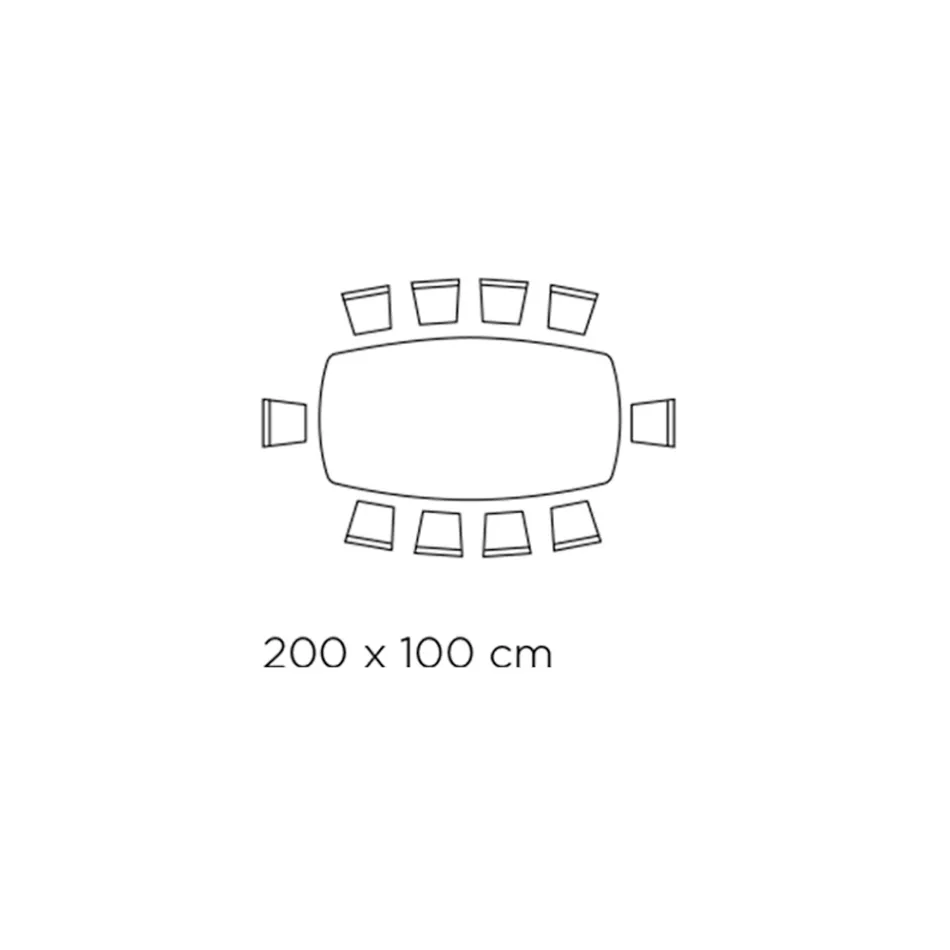 Fast bord i poleret Amazonit-keramik fremstillet i Italien - Grotta Viadurini