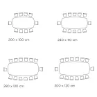 Fast keramisk bord i forskellige finish og størrelser lavet i Italien - Grotta Viadurini