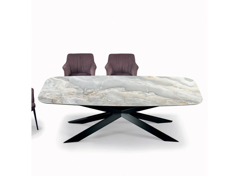 Fast keramisk bord i forskellige finish og størrelser lavet i Italien - Grotta Viadurini