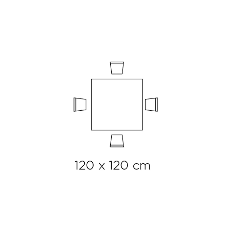 Fast firkantet bord i laminat og stål lavet i Italien - saks Viadurini