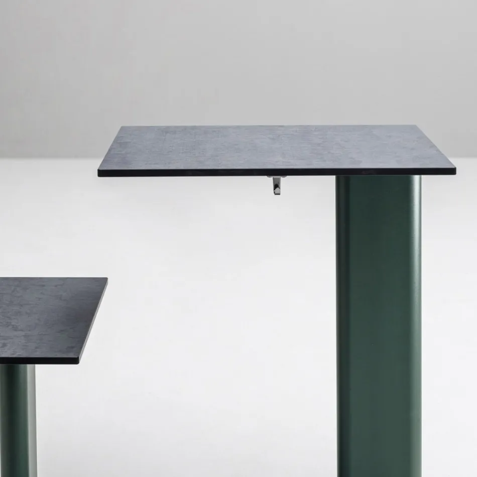Havebord med aluminiumssæde Made in Italy - Plinto by Varaschin Viadurini