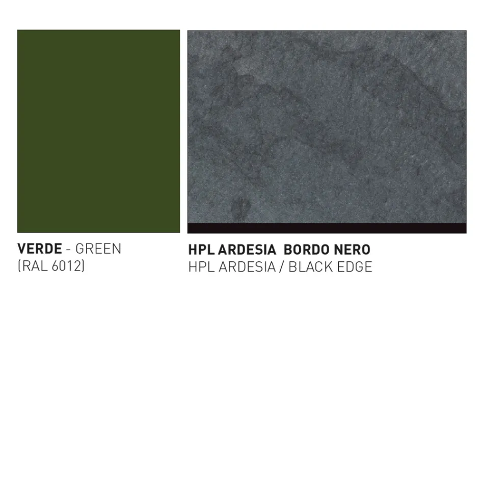 Havebord med aluminiumssæde Made in Italy - Plinto by Varaschin Viadurini