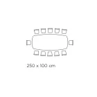 Poleret græsk sort keramisk bord lavet i Italien - Grotta Viadurini