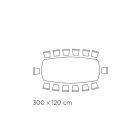 Poleret græsk sort keramisk bord lavet i Italien - Grotta Viadurini