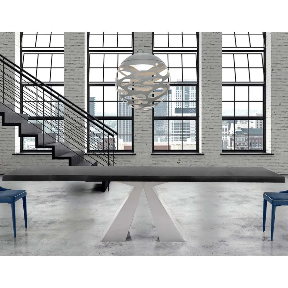 Moderne træbord, der kan forlænges op til 300 cm Fremstillet i Italien - Dalmatisk Viadurini