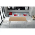 Fineret træbord, der kan forlænges op til 325 cm Fremstillet i Italien – Halvfjerdserne Viadurini