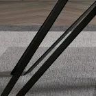 Bord i Charcoal Ash Finer og Metal Made in Italy - Meluso Viadurini