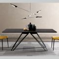 Bord i Charcoal Ash Finer og Metal Made in Italy - Meluso