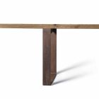 træbord naturlig solid el moderne design, Antonio Viadurini