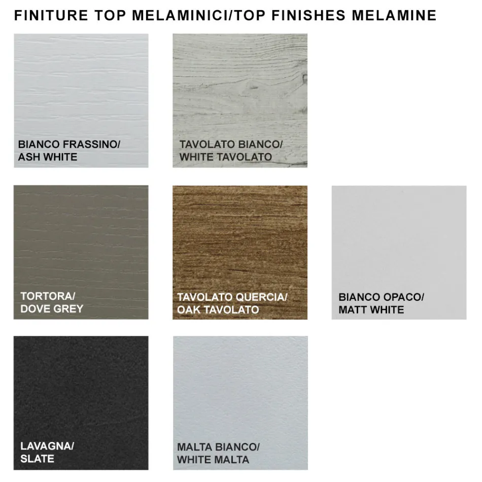 Udtrækkeligt melamin træbord op til 470 cm Lavet i Italien – Gordito Viadurini