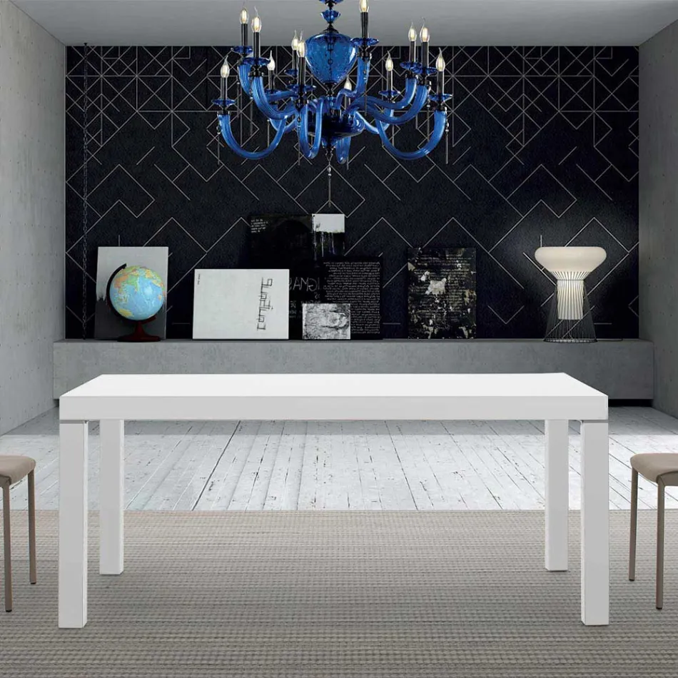 Udtrækkeligt melamin træbord op til 470 cm Lavet i Italien – Gordito Viadurini