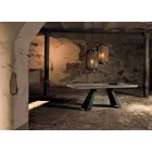 Moderne knust egetræbord produceret i Italien Zerba Viadurini