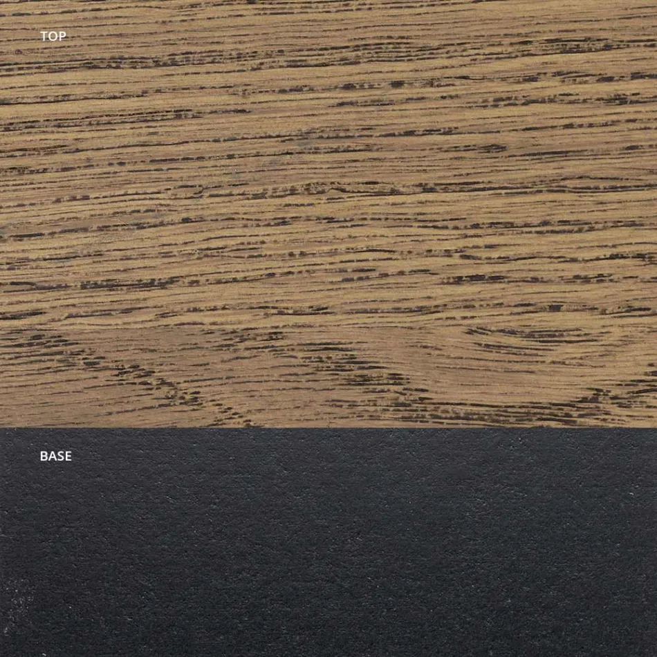 Bord i Masellato eg belagt og metal Fremstillet i Italien - Seoul Viadurini