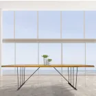 Bord og ben i massivt egetræ fremstillet i Italien - Consuelo Viadurini