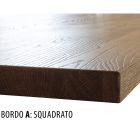 Knyttet egetræsbord med jerngrå metalbund lavet i Italien - Gonna Viadurini