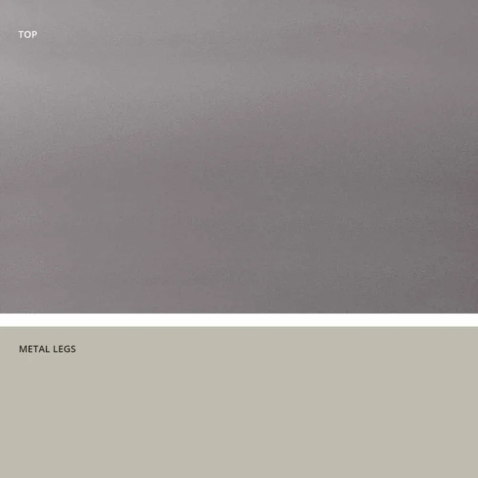 Hærdet glasbord af moderne design produceret i Italien, Clark Viadurini