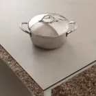 Udvideligt foldbart glaskeramisk bord op til 240 cm Terni Viadurini