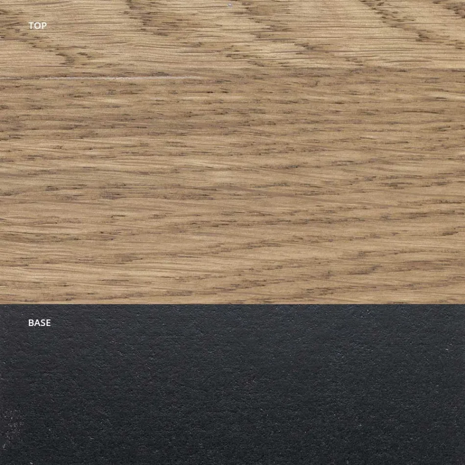 Udtrækkeligt indendørsbord i massivt træ og metal Fremstillet i Italien - Khal Viadurini