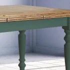 Udtrækkeligt stuebord i nordisk gran Lavet i Italien - Benidorm Viadurini