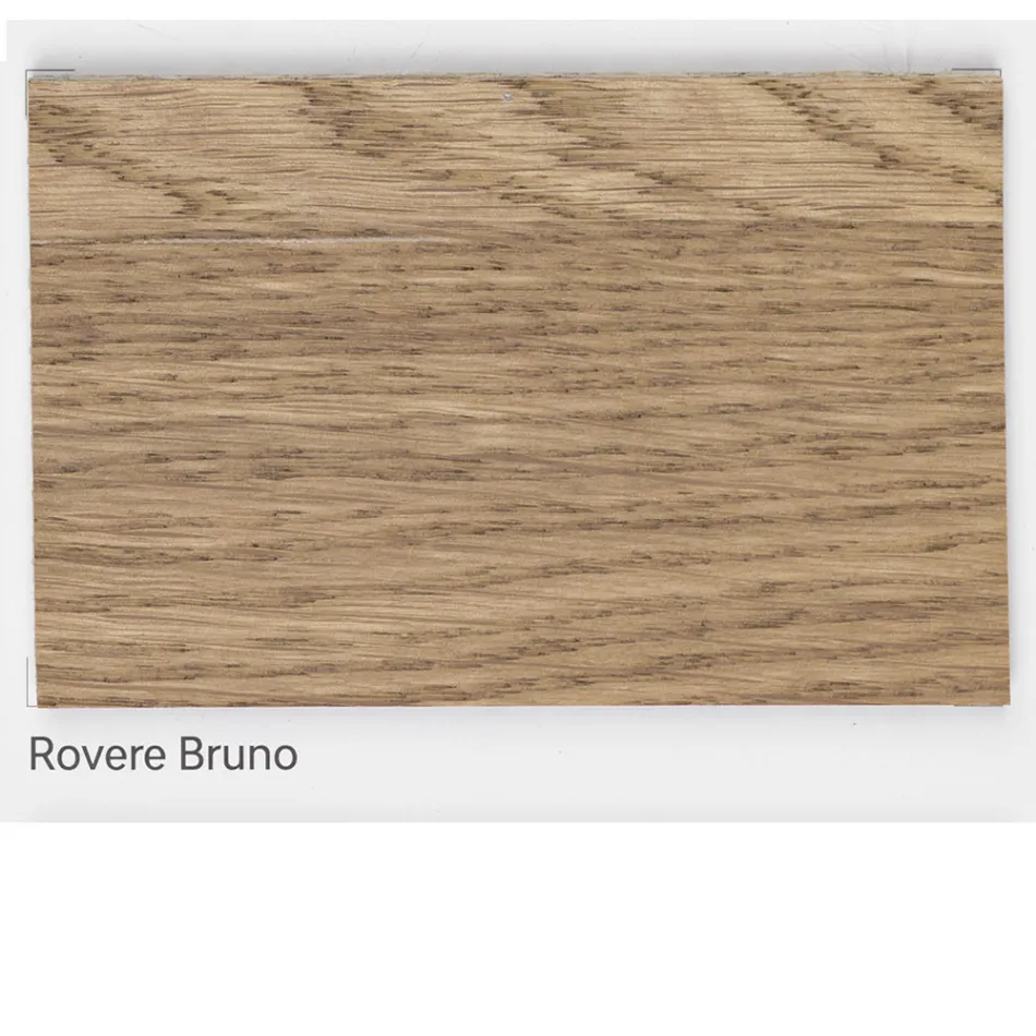 Udtrækkeligt opholdsbord i Knotted Eg Belagt Fremstillet i Italien - Durin Viadurini