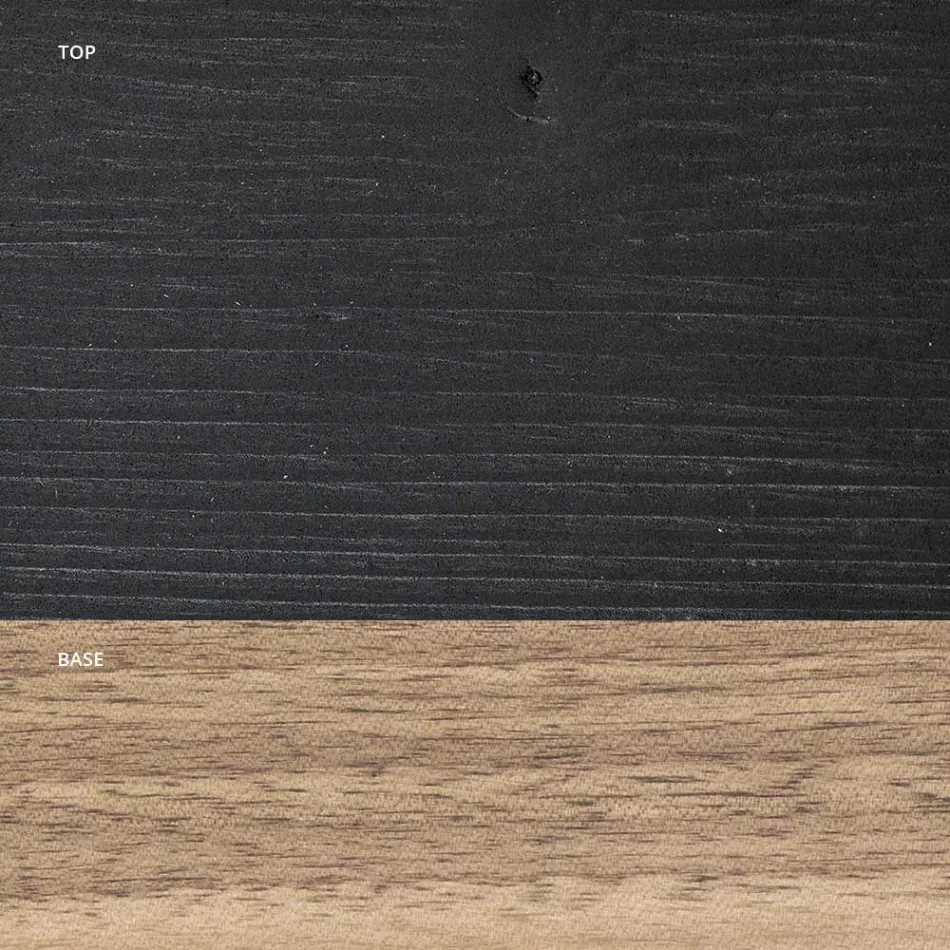 Living Bord Helt Fremstillet i Eg Fremstillet i Italien - Geolier Viadurini