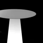 Udendørs lysbord med LED lysbase og rund top Lavet i Italien - Forlina Viadurini