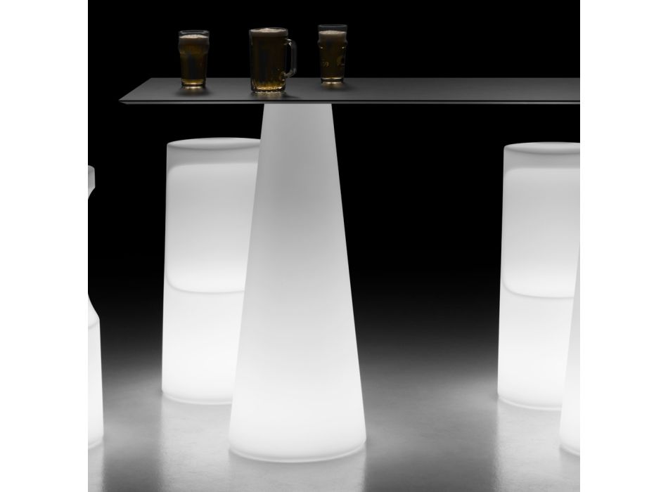 Moderne udendørs lysbord med LED lysbase Lavet i Italien - Forlina Viadurini
