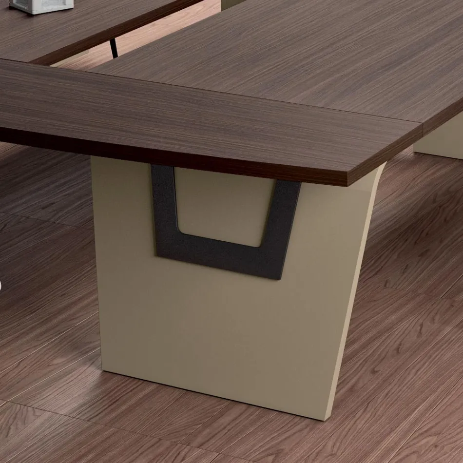 Mødebord i melamin af Andrea Stramigioli - Butterfly Viadurini