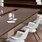 Mødebord i melamin af Andrea Stramigioli - Butterfly Viadurini