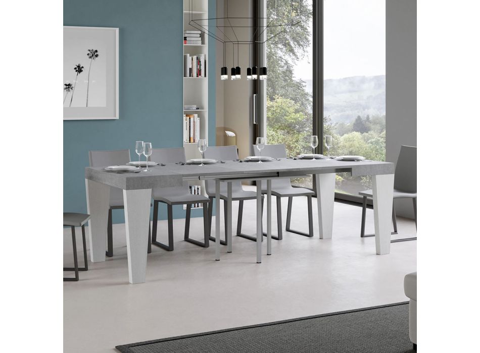 Moderne udtrækbart bord til 246 cm i Made in Italy Wood - Mountain Viadurini