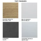 Moderne udtrækbart bord til 300 cm i laminat og glas Made in Italy - Riv Viadurini