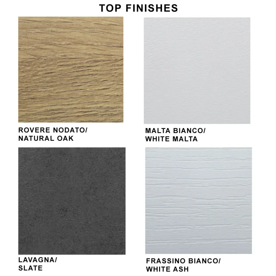 Moderne udtrækbart bord til 300 cm i laminat og glas Made in Italy - Riv Viadurini