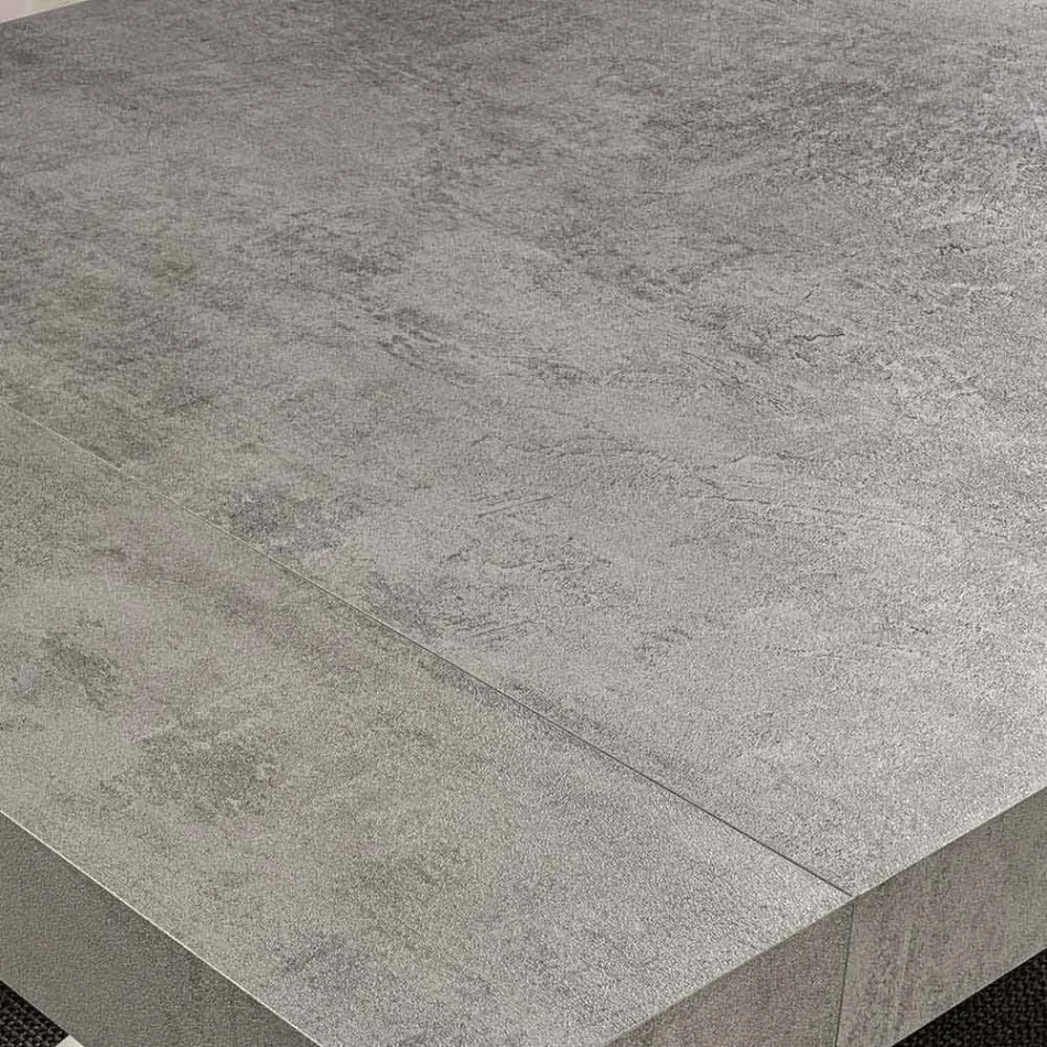 Moderne udtrækkeligt bord op til 260/280 cm i træ og metal - Teramo Viadurini