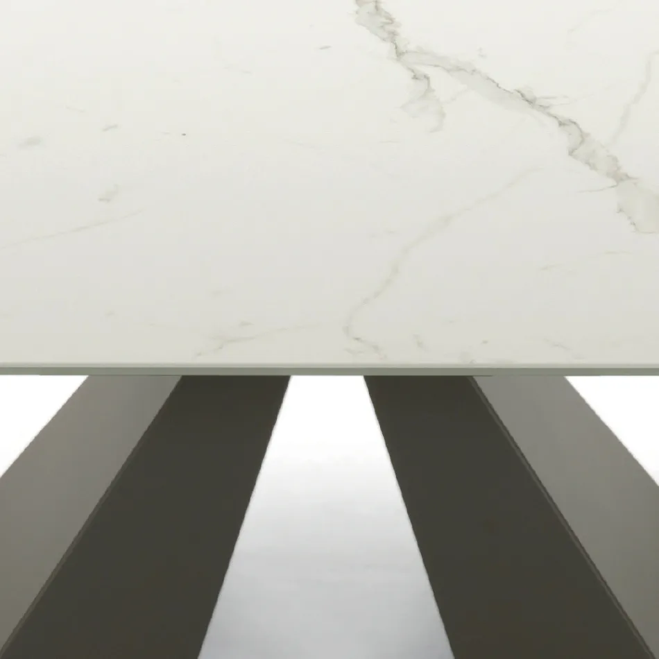 Moderne udtræksbord op til 278 cm i Made in Italy Keramik - Dalmatisk Viadurini