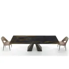 Moderne udtræksbord op til 278 cm i Made in Italy Keramik - Dalmatisk Viadurini